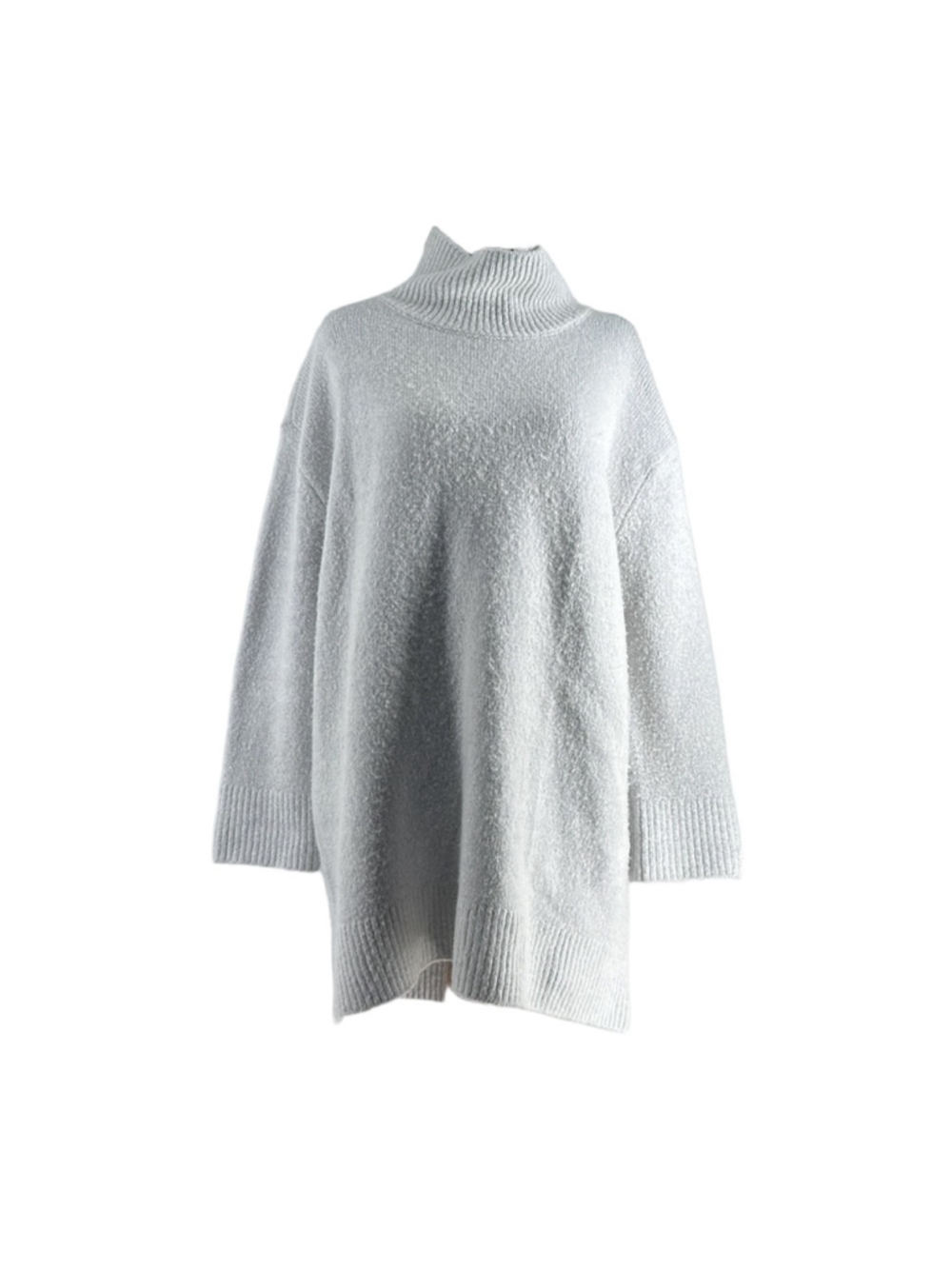 Oak + Fort oversized sweater warm light gray ribbed hem and cuffs sz sm - Picture 6 of 9